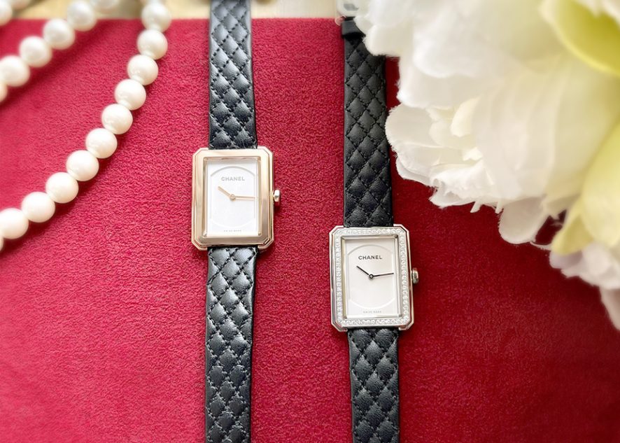 シャネル初の腕時計「プルミエール」からインスピレーションを受け、2015年にコレクションの仲間入りをした「ボーイフレンド」コレクション