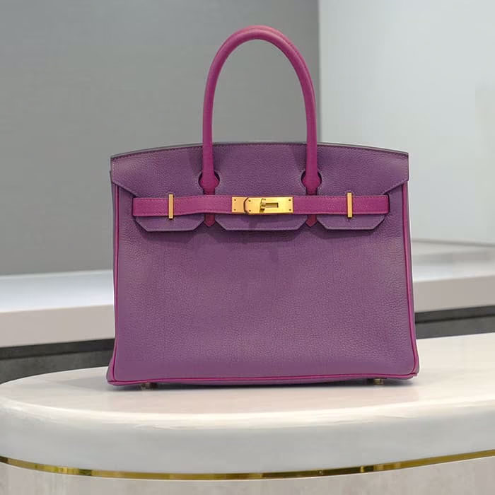 HERMES エルメス バーキン 30 トゴ アネモネ/ローズパープル マットゴールド金具