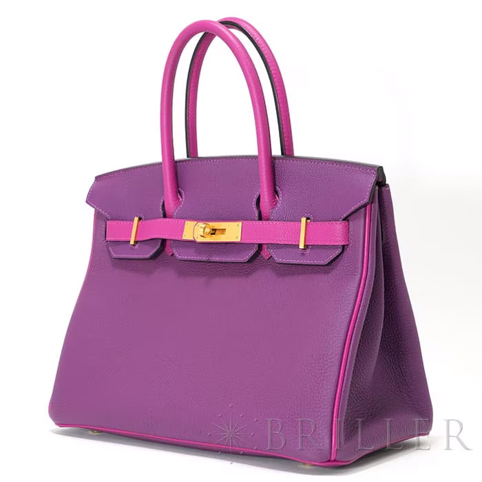 HERMES エルメス バーキン 30 トゴ アネモネ/ローズパープル マットゴールド金具