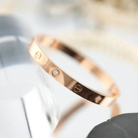 CARTIER カルティエ ラブ ブレスレット 4ダイヤモンド ピンクゴールド B6069916 16号