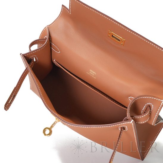 HERMES エルメス ポシェットケリー スイフト ゴールド ゴールド金具