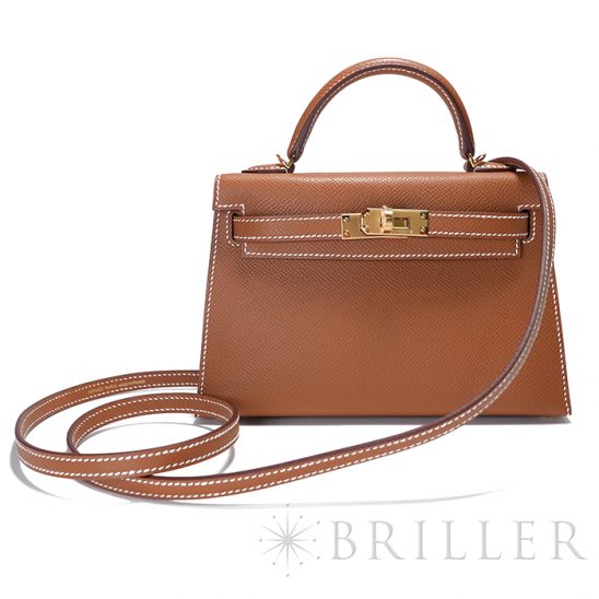 HERMES エルメス ミニケリー2 エプソン ゴールド ゴールド金具