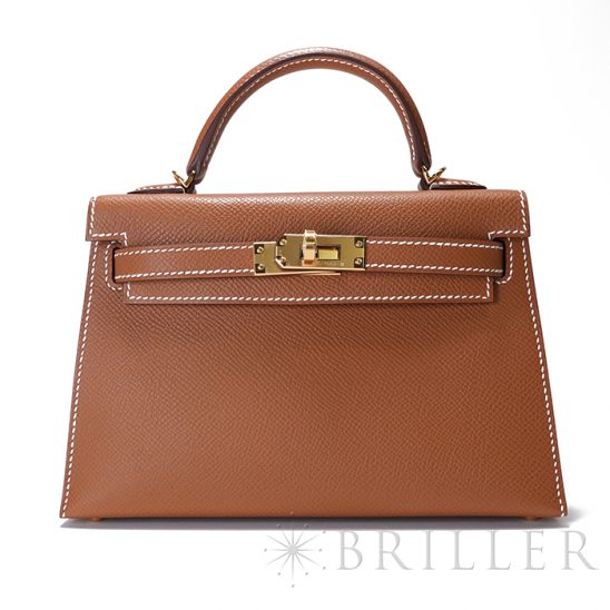 HERMES エルメス ミニケリー2 エプソン ゴールド ゴールド金具