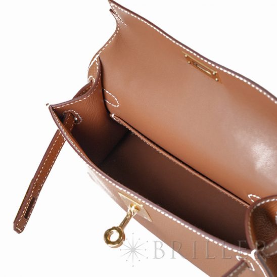 HERMES エルメス ミニケリー2 エプソン ゴールド ゴールド金具