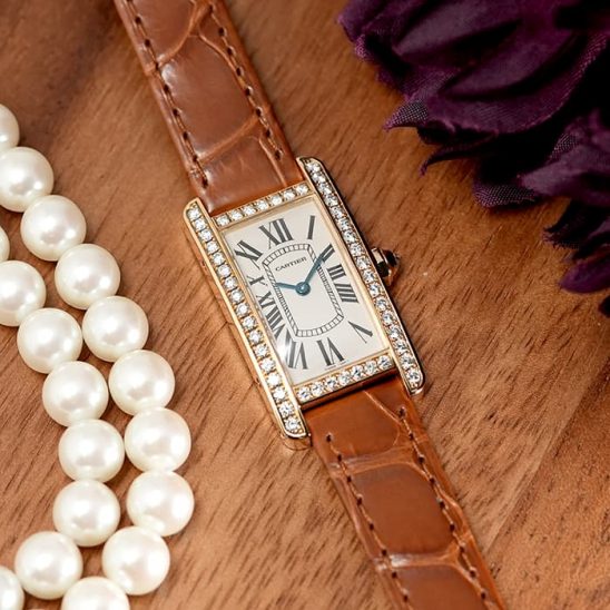 CARTIER カルティエ タンク アメリカン SM WB707231 イエローゴールド