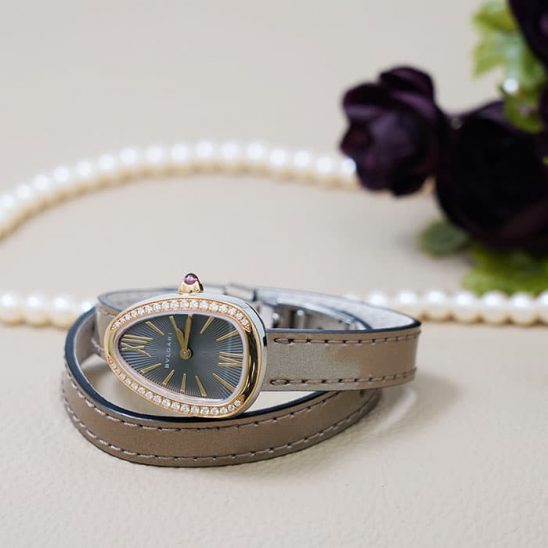 BVLGARI ブルガリ セルペンティ ピンクゴールド ベゼルダイヤ SP27C6SPGDL