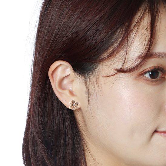 Van Cleef & Arpels ヴァン クリーフ&アーペル フリヴォル ピアス ミニモデル ローズゴールド ダイヤモンド VCARP7RJ00