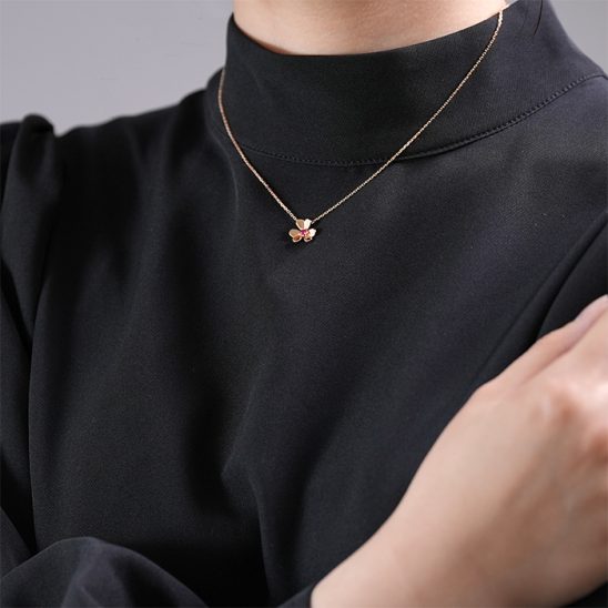 Van Cleef & Arpels ヴァン クリーフ&アーペル フリヴォル ペンダント ネックレス ミニモデル ローズゴールド ルビー VCARP7S800
