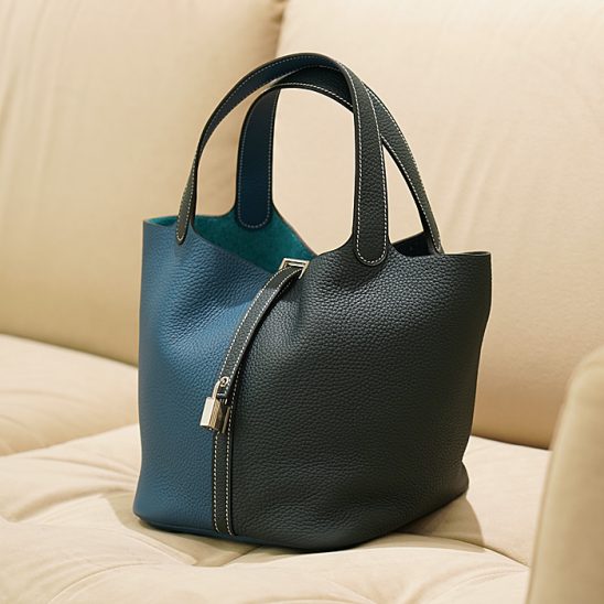 HERMES エルメス ピコタン ロックカザック MM トリヨン ヴェールシプレ/ヴェールボスフォール シルバー金具