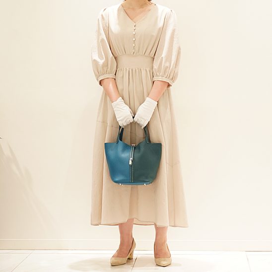 HERMES エルメス ピコタン ロックカザック MM トリヨン ヴェールシプレ/ヴェールボスフォール シルバー金具