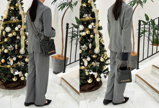 CHANEL シャネル シャネル22 ミニハンドバッグ AS3980 シャイニーカーフスキン