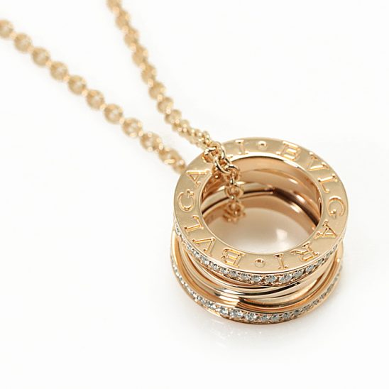 BVLGARI ブルガリ ビーゼロ1 ビーゼロワン レジェンド ネックレス 354195 ピンクゴールド ダイヤモンド 