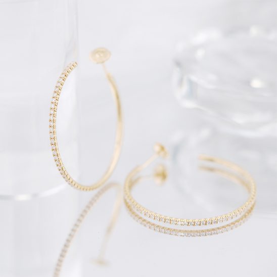 CARTIER カルティエ エタンセル ドゥ カルティエ イヤリング LM イエローゴールド ダイヤモンド N8515096