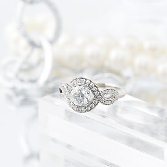 HARRY WINSTON ハリー・ウィンストン リリークラスター リング プラチナ ダイヤモンド 0.70ct RGDPRD007LC 7号