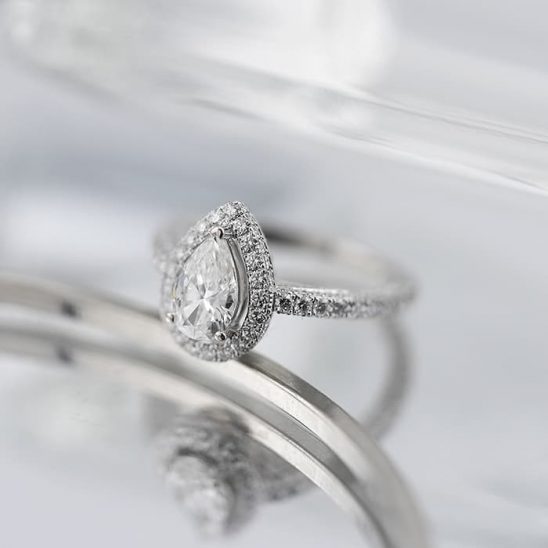 GRAFF グラフ コンステレーション ペアシェイプ ダイヤモンド リング 0.70ct 10号