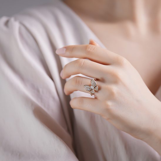 Van Cleef & Arpels ヴァン クリーフ&アーペル ドゥ パピヨン ドゥ パピヨン リング イエローゴールド ダイヤモンド VCARP3DQ54