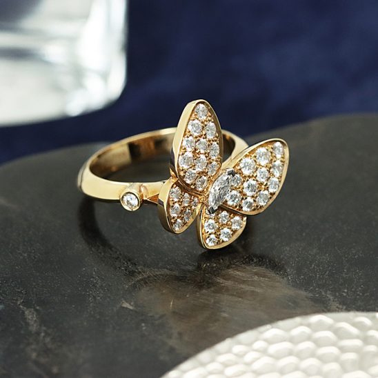 Van Cleef & Arpels ヴァン クリーフ&アーペル ドゥ パピヨン ドゥ パピヨン リング イエローゴールド ダイヤモンド VCARP3DQ54