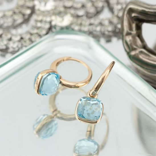 POMELLATO ポメラート ヌード ミニ ピアス スカイブルートパーズ POC5020_O7000_000YY