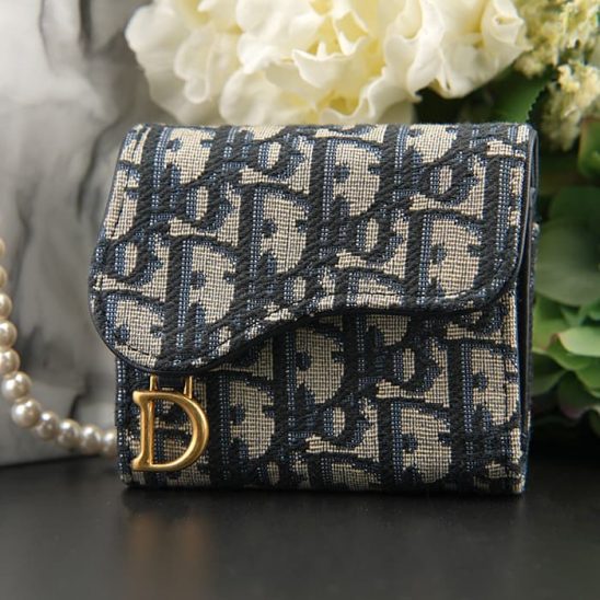 CHRISTIAN DIOR クリスチャン ディオール サドル ロータスウォレット ディオール オブリーク S5652CTZQ