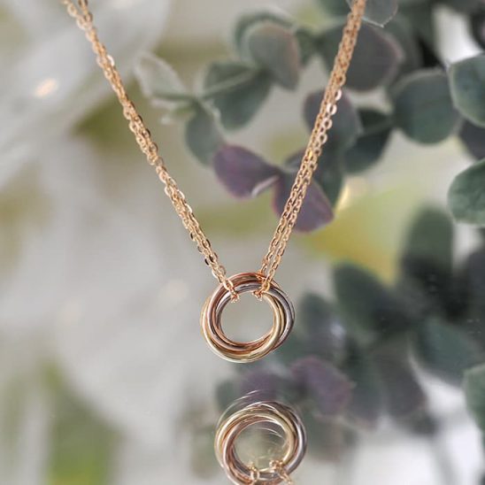 CARTIER カルティエ トリニティ ブレスレット ホワイトゴールド ピンクゴールド イエローゴールド B6068118