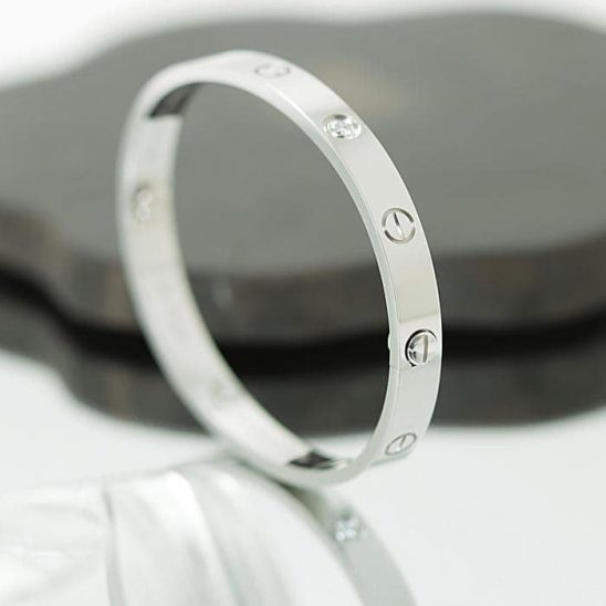 CARTIER カルティエ ラブ ブレスレット 4ダイヤモンド ホワイトゴールド B6070117