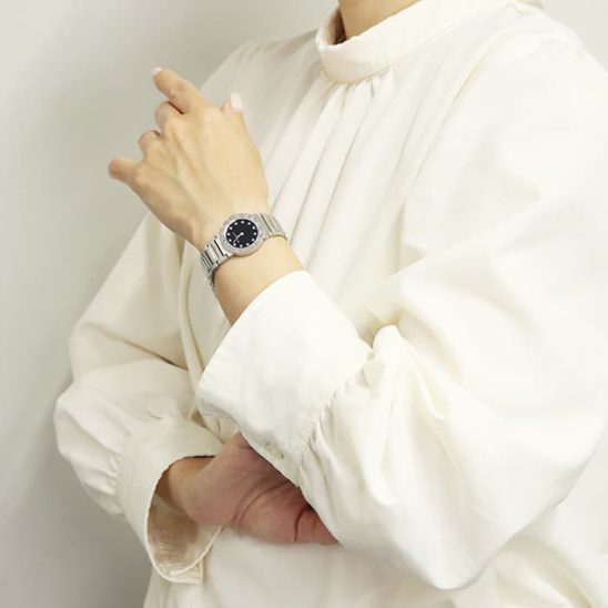 BVLGARI ブルガリ ブルガリ・ブルガリ 26mm 12Pダイヤ ブラック 101356 BB26BSS/12