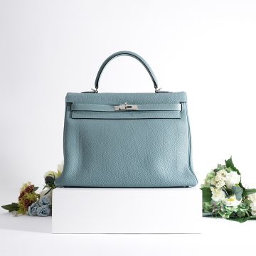 HERMES エルメス ケリー 35 トゴ シエル シルバー金具