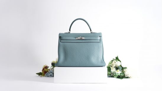 HERMES エルメス ケリー 35 トゴ シエル シルバー金具
