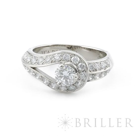 Van Cleef & Arpels ヴァン クリーフ&アーペル クチュール ソリティア リング プラチナ ダイヤモンド 8号 VCARD36100