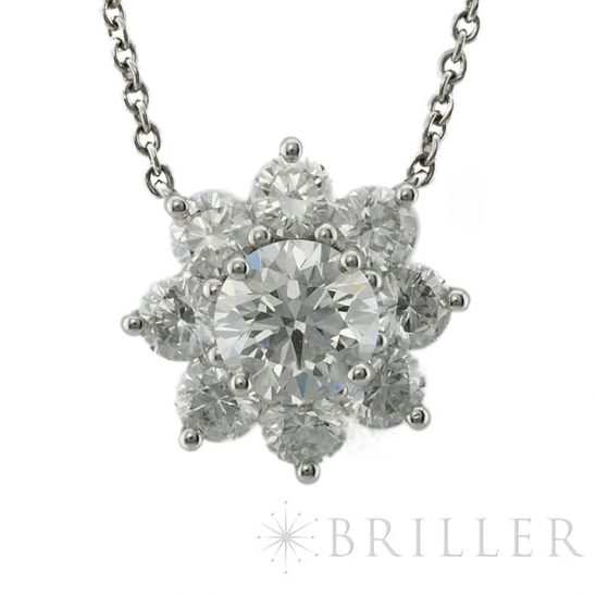 HARRY WINSTON ハリー・ウィンストン サンフラワー ペンダント スモール 1.55ct PEDPNASMSF