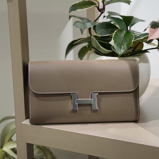 HERMES エルメス コンスタンス トゥーゴー エプソン エトゥープ シルバー金具
