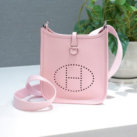 HERMES エルメス エヴリン アマゾン TPM トリヨンクレマンス ローズサクラ シルバー金具