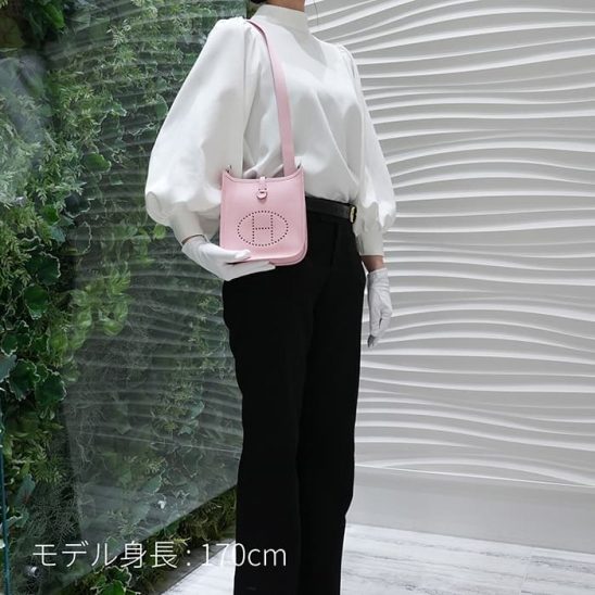 HERMES エルメス エヴリン アマゾン TPM トリヨンクレマンス ローズサクラ シルバー金具