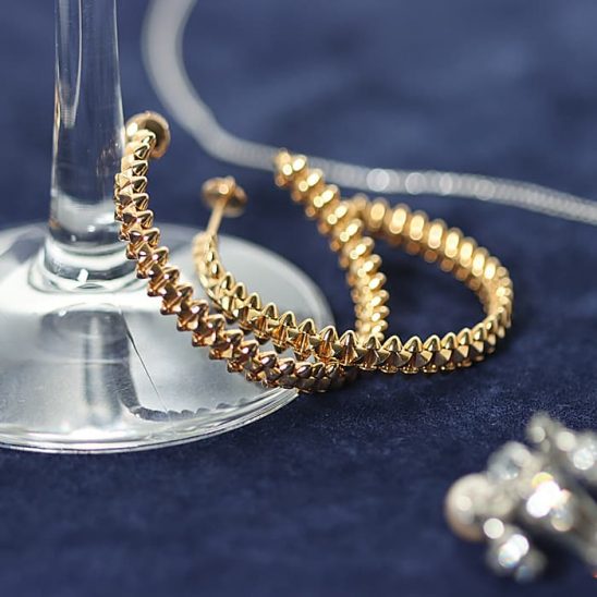 CARTIER カルティエ クラッシュ ドゥ カルティエ フープ イヤリング ピアス SM B8301416