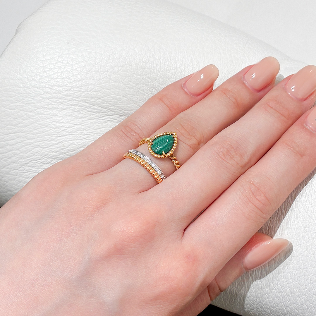 BOUCHERON　ブシュロン セルパンボエム キャトル リング　重ね付