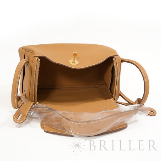 HERMES エルメス リンディ 26 トリヨンクレマンス ナチュラルサブレ ゴールド金具
