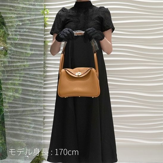 HERMES エルメス リンディ 26 トリヨンクレマンス ナチュラルサブレ ゴールド金具