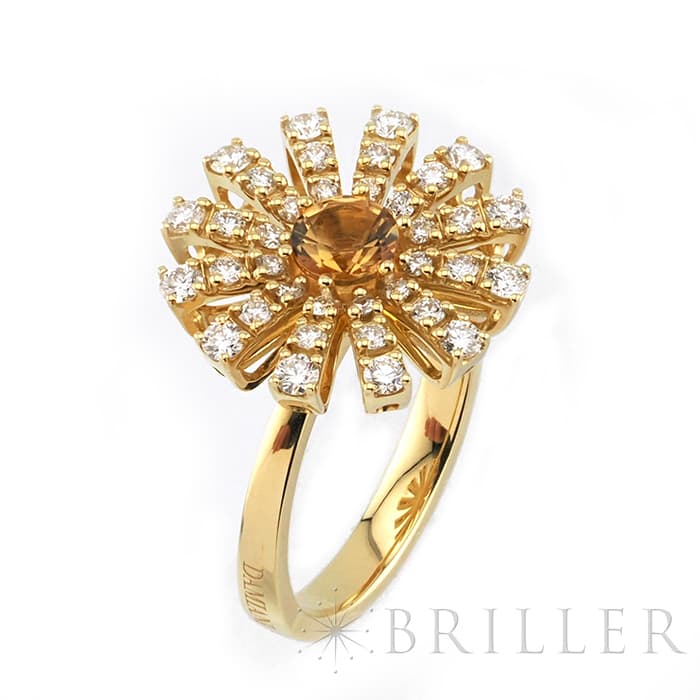 Damiani ダミアーニ マルゲリータ リング イエローゴールド ダイヤモンド シトリン 20072770