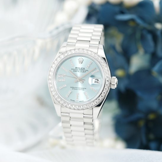 ROLEX ロレックス デイトジャスト 28 279136RBR アイスブルー プレジデントブレスレット