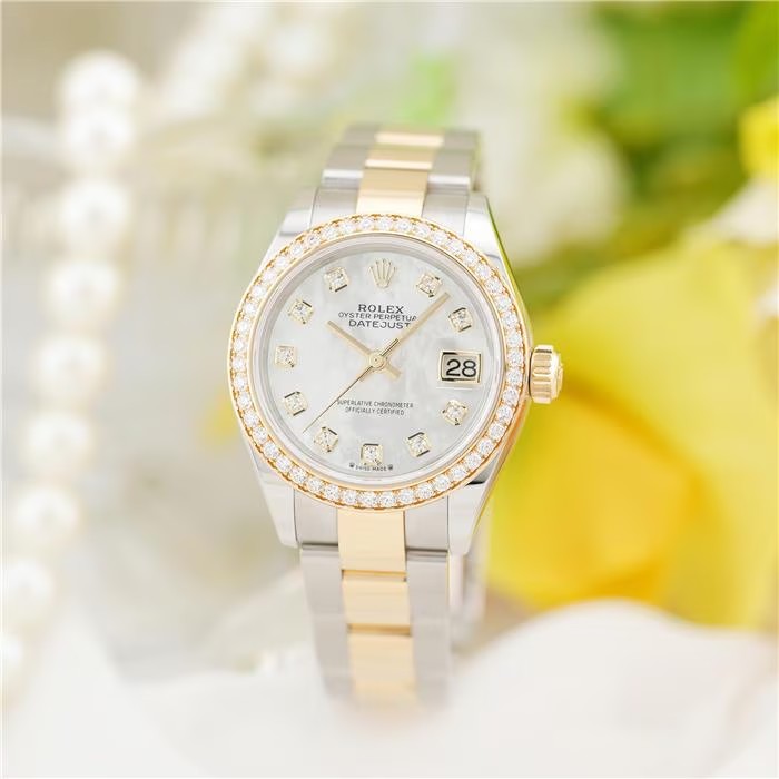 ROLEX ロレックス デイトジャスト 28 279383RBR シェル オイスターブレスレット