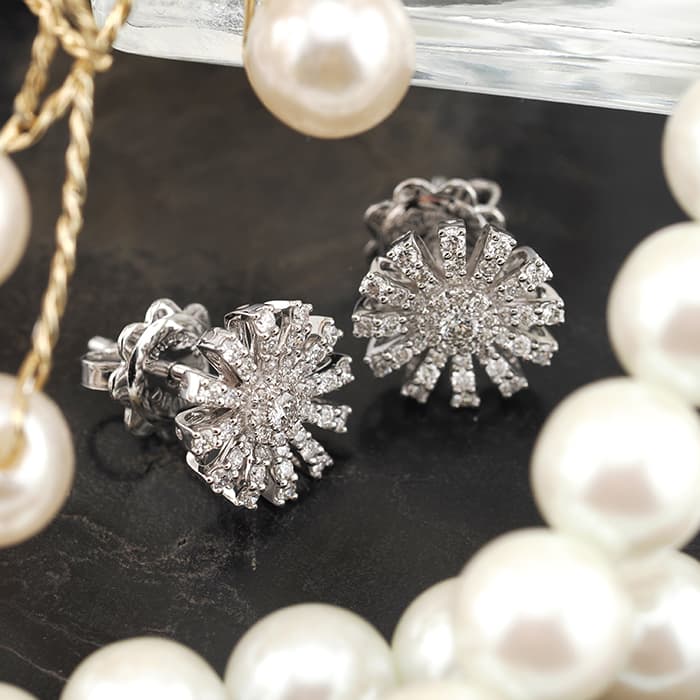 Damiani ダミアーニ マルゲリータ ピアス ホワイトゴールド ダイヤモンド 20072761