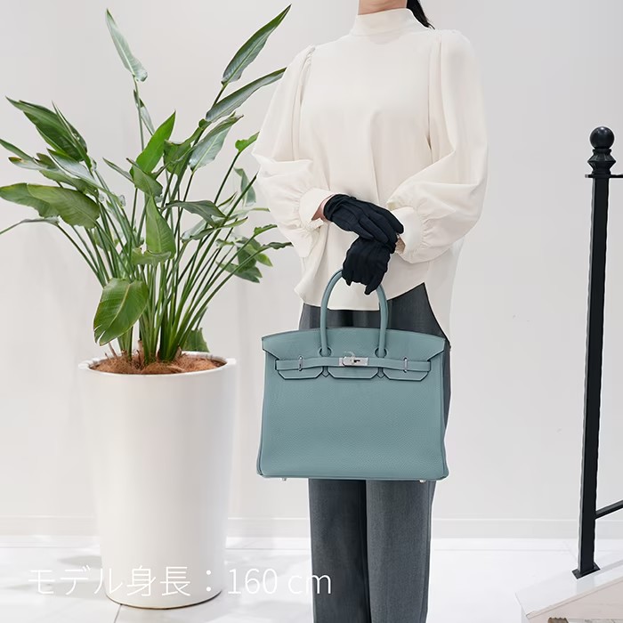 HERMES エルメス バーキン 35 トゴ シエル シルバー金具