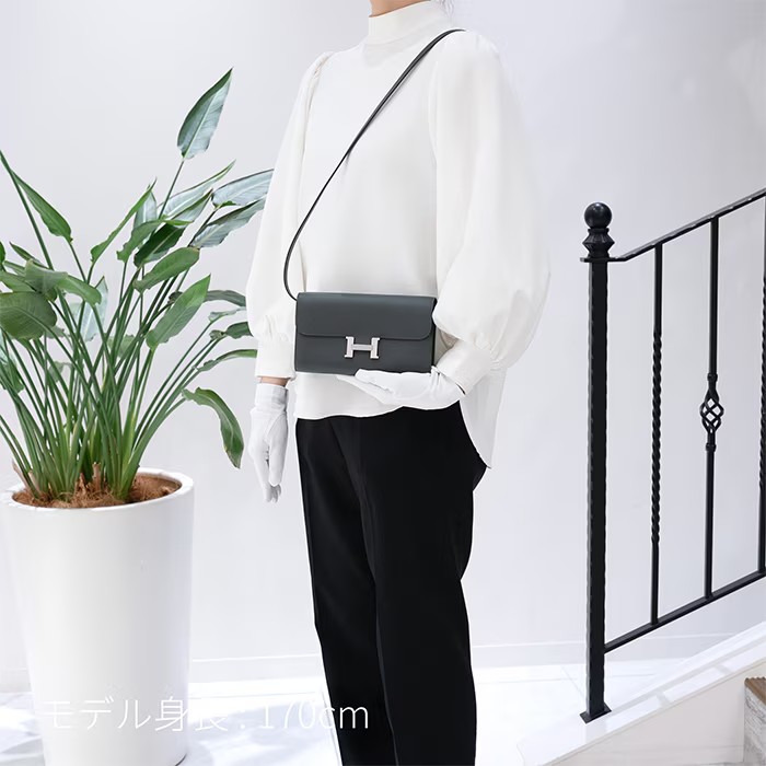HERMES エルメス コンスタンス ロング トゥーゴー エバーカラー ヴェールマングローブ シルバー金具
