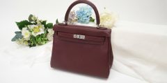 HERMES エルメス ケリー 25 ヴォーシェリー テール シルバー金具【未使用】
