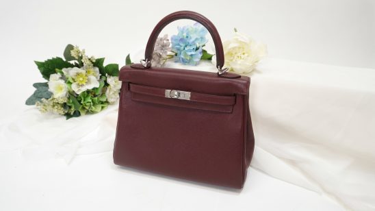 HERMES エルメス ケリー 25 ヴォーシェリー テール シルバー金具【未使用】