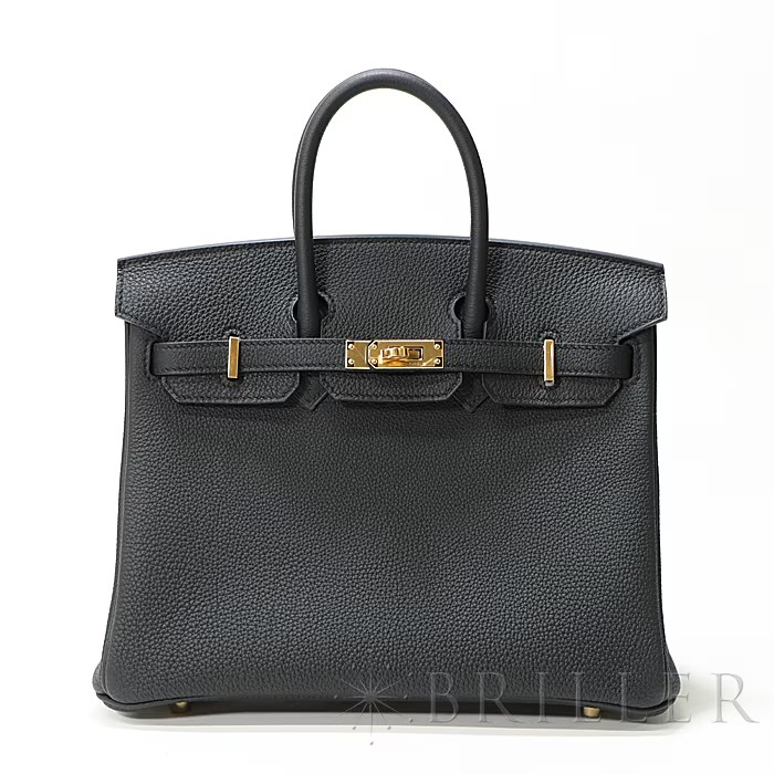 HERMES エルメス バーキン 25 トゴ ノワール ゴールド金具