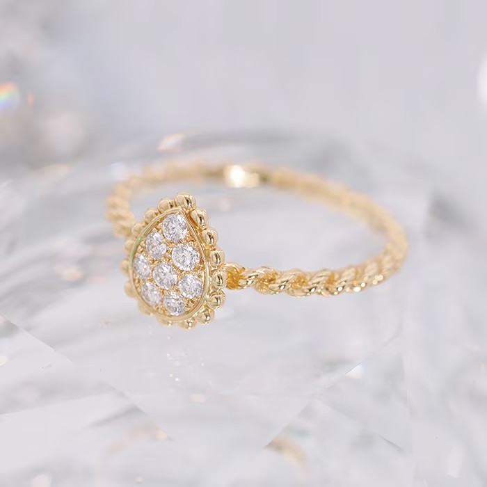 BOUCHERON ブシュロン セルパンボエム エクストラスモール リング イエローゴールド ダイヤモンド JRG02143 9号【未使用】