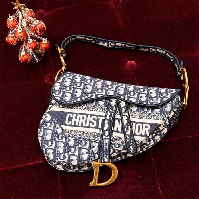 CHRISTIAN DIOR クリスチャン ディオール サドル バッグ ブルー M0446CRIW_M928