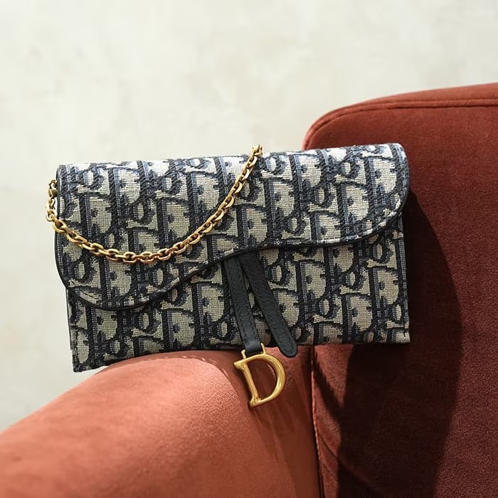CHRISTIAN DIOR クリスチャン ディオール サドル ロングウォレット ディオール オブリーク ジャカード S5614CTZQ_M928